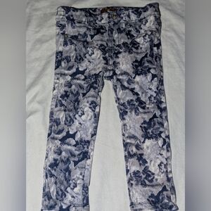 Floral 7 For All Man Kind Pants Size 24months Little Girls
